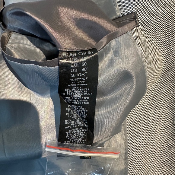 New! Men’s ASOS DESIGN Jersey Blazer in Gray 40S - Picture 5 of 5